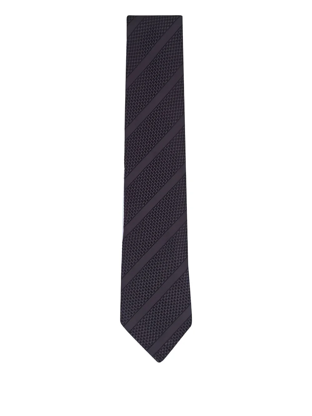 textured striped tie - 1