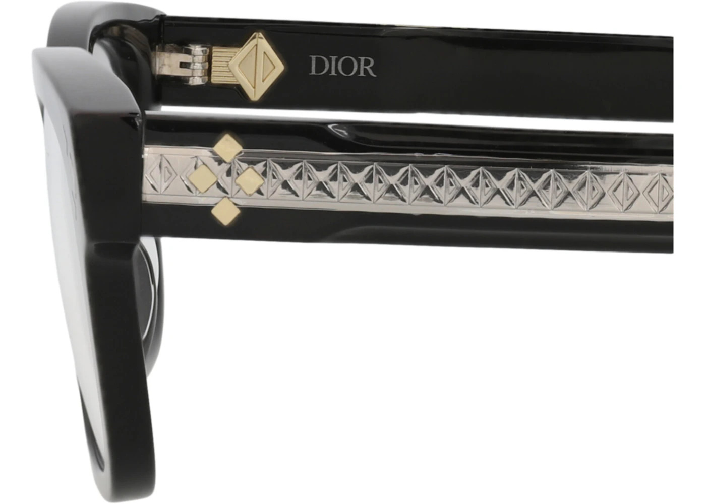 Dior Square-Frame Acetate Optical Frames Black Black Transparent (DM50062I-54-003) - 4