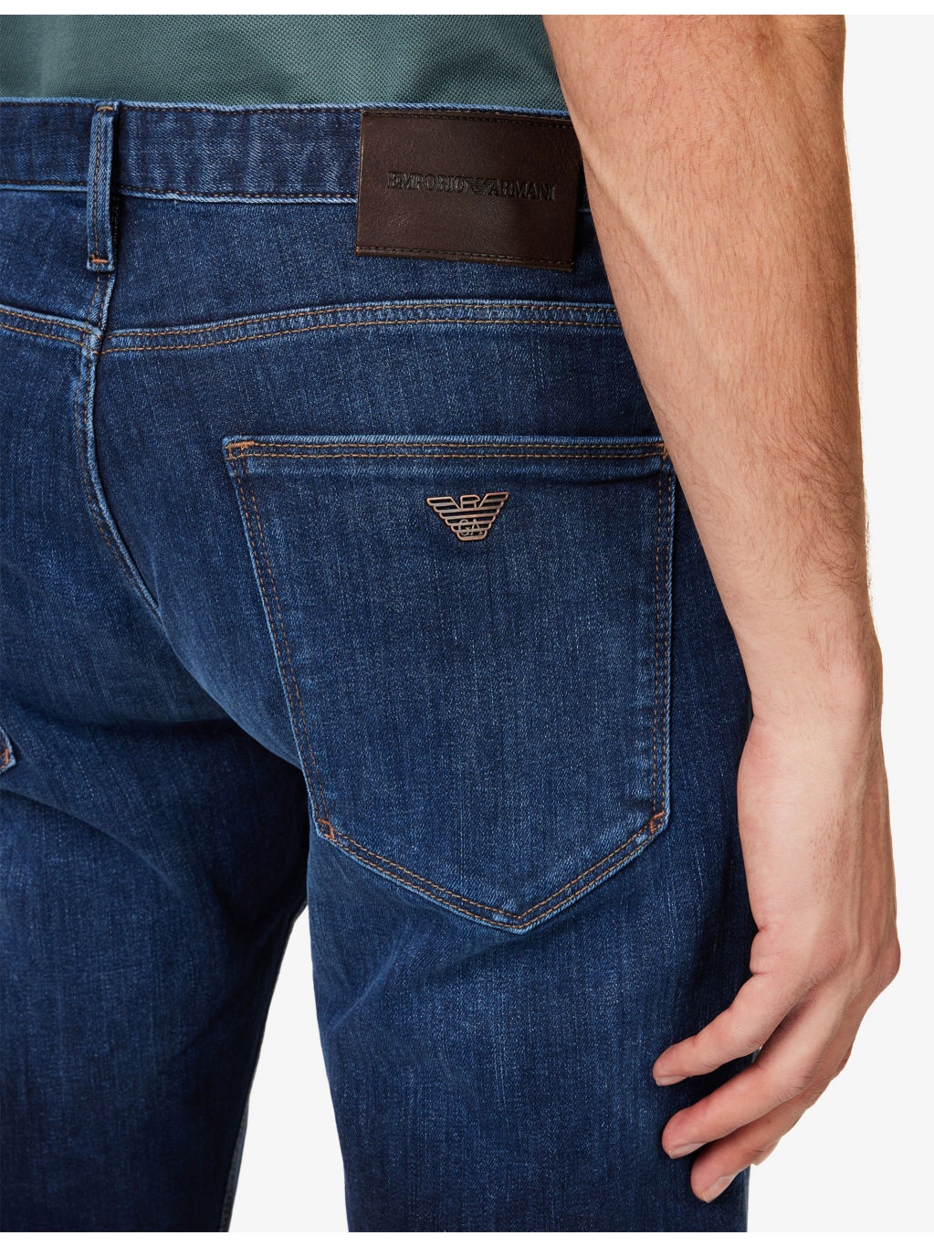 Logo-embellished straight-leg denim jeans - 5