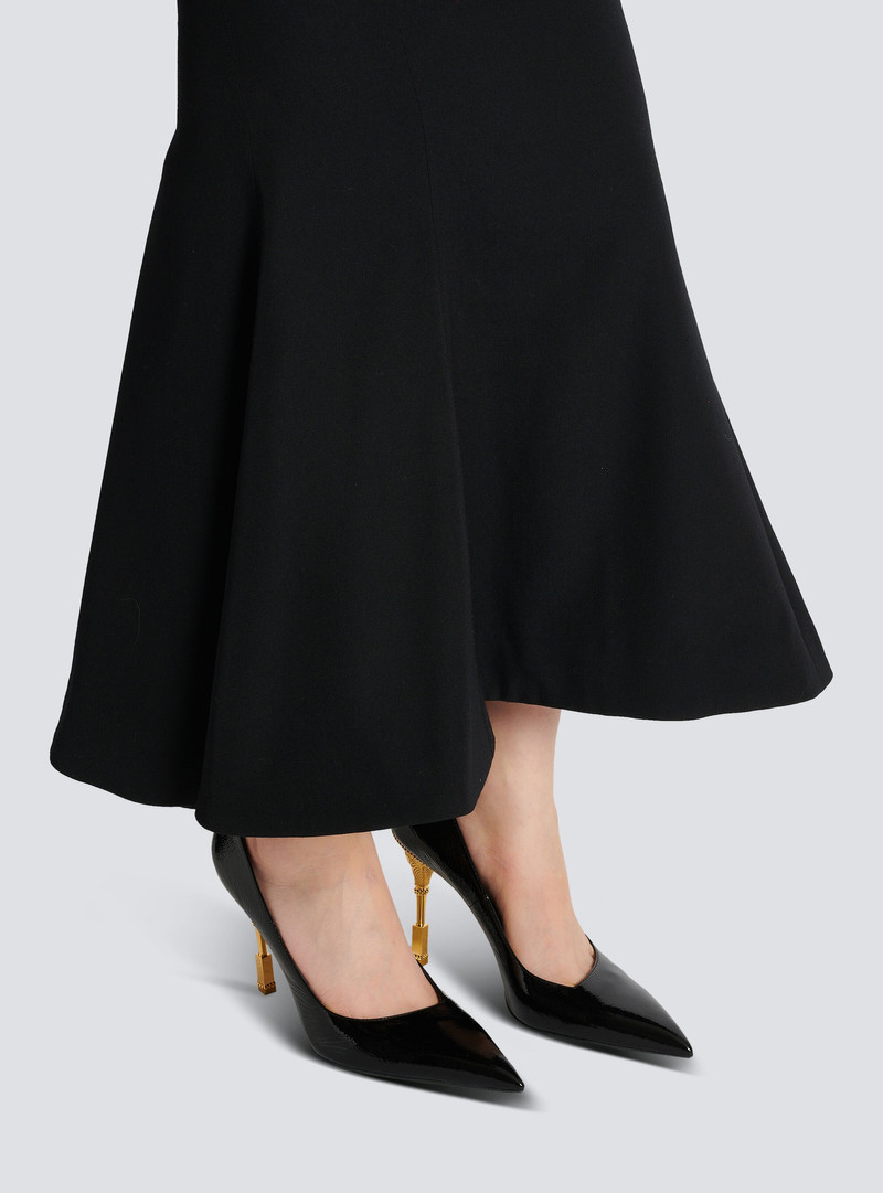 Balmain Moneta patent leather courts outlook