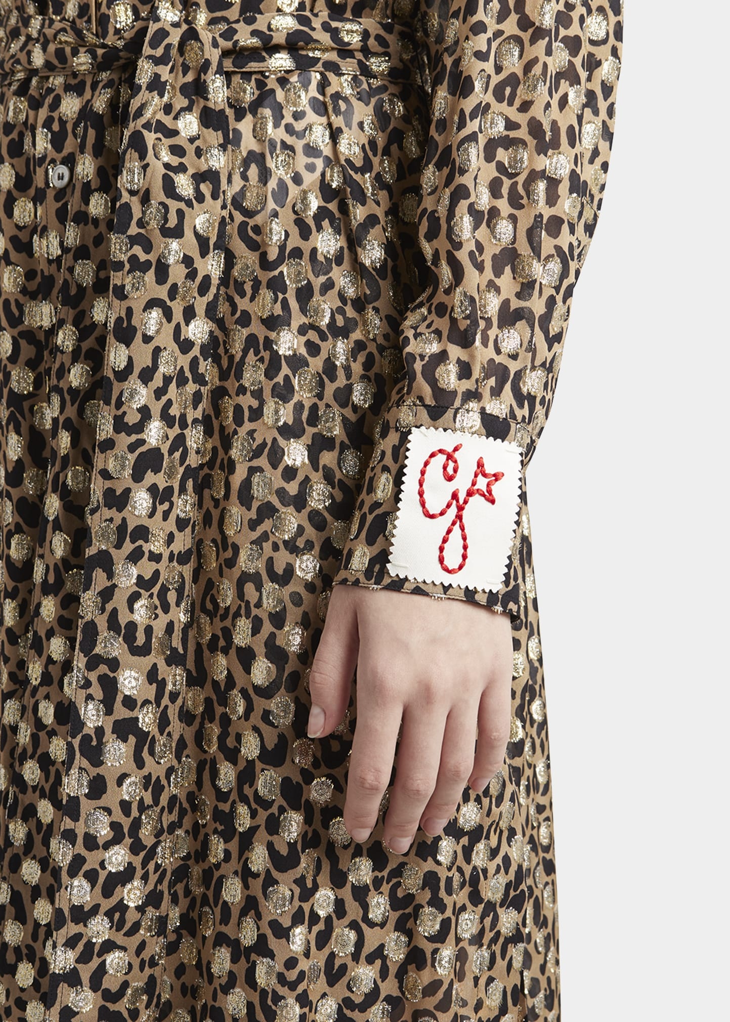 Leopard-Print Fil Coupe Shirtdress - 4