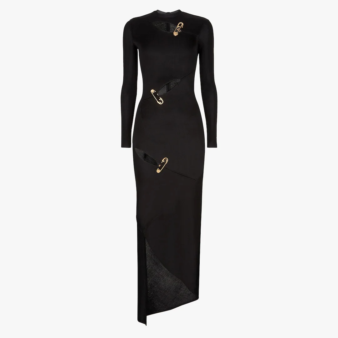 Fendace dress in black viscose - 1