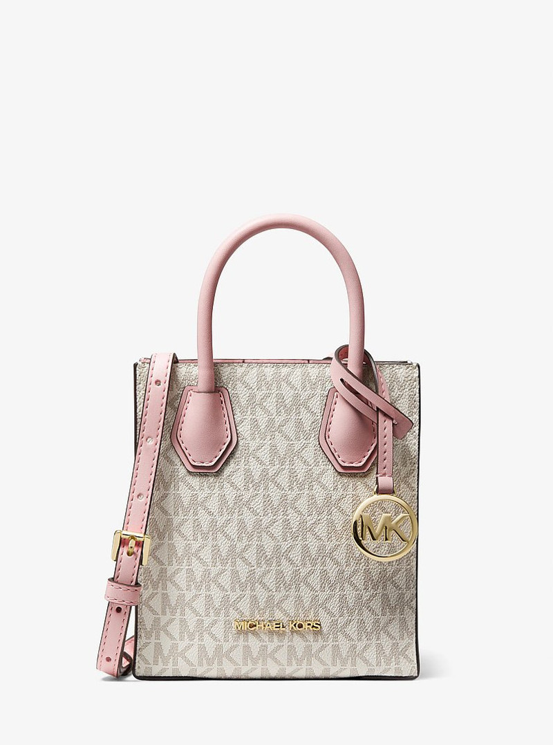 Mercer Extra-Small Logo and Leather Crossbody Bag 1