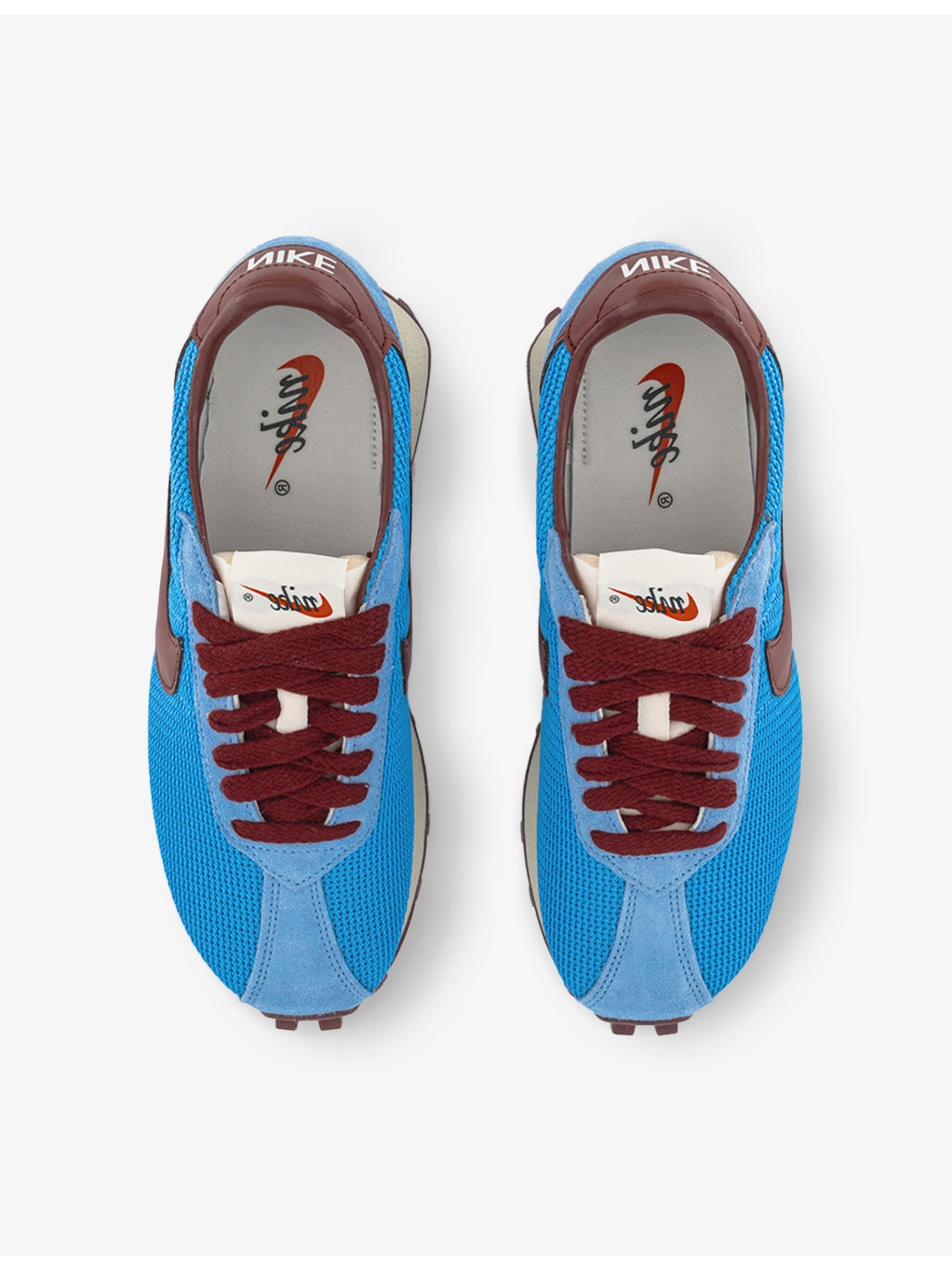 LD 1000 Logo-Embroidered Suede and Mesh Low-Top Trainers - 2