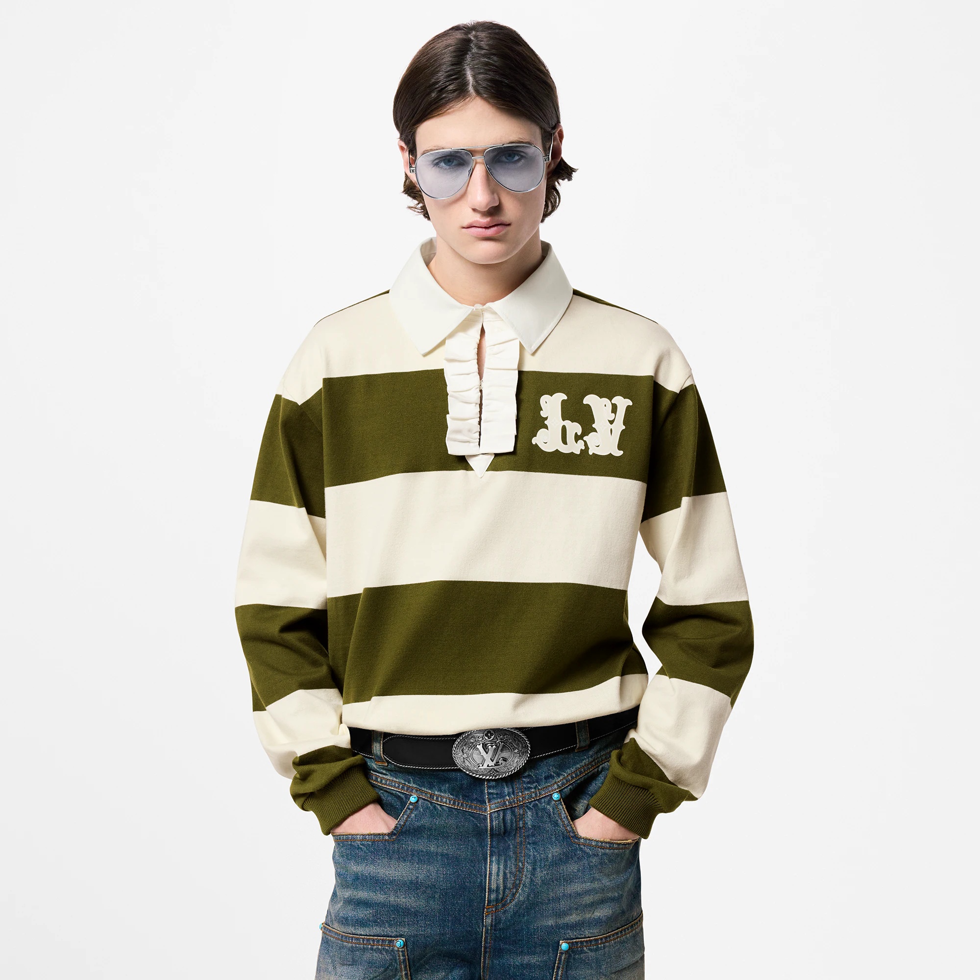 Long-Sleeved Cotton Rugby Polo - 2