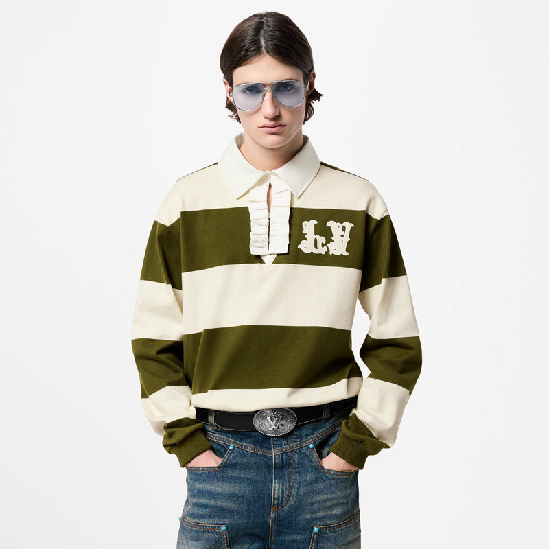 Long-Sleeved Cotton Rugby Polo 2