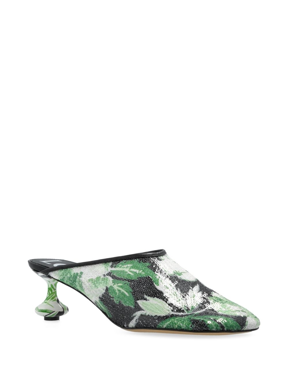 45mm floral-print mules - 2