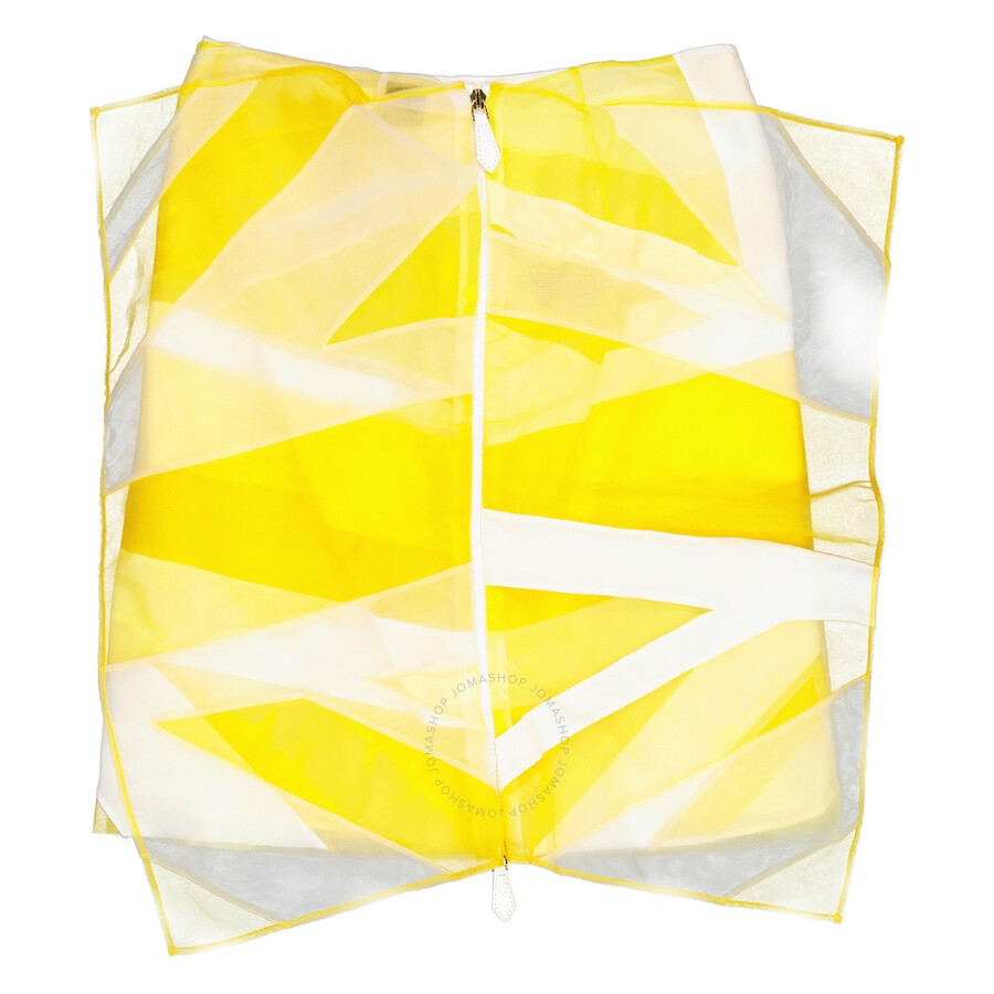 Burberry Ladies Flag Intarsia Crepe Mini Skirt - 2