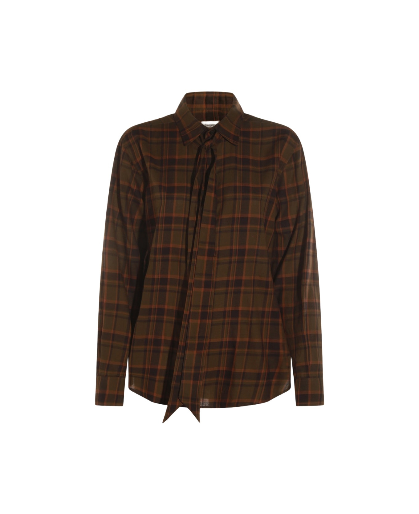 Brown Cotton Skirt - 1