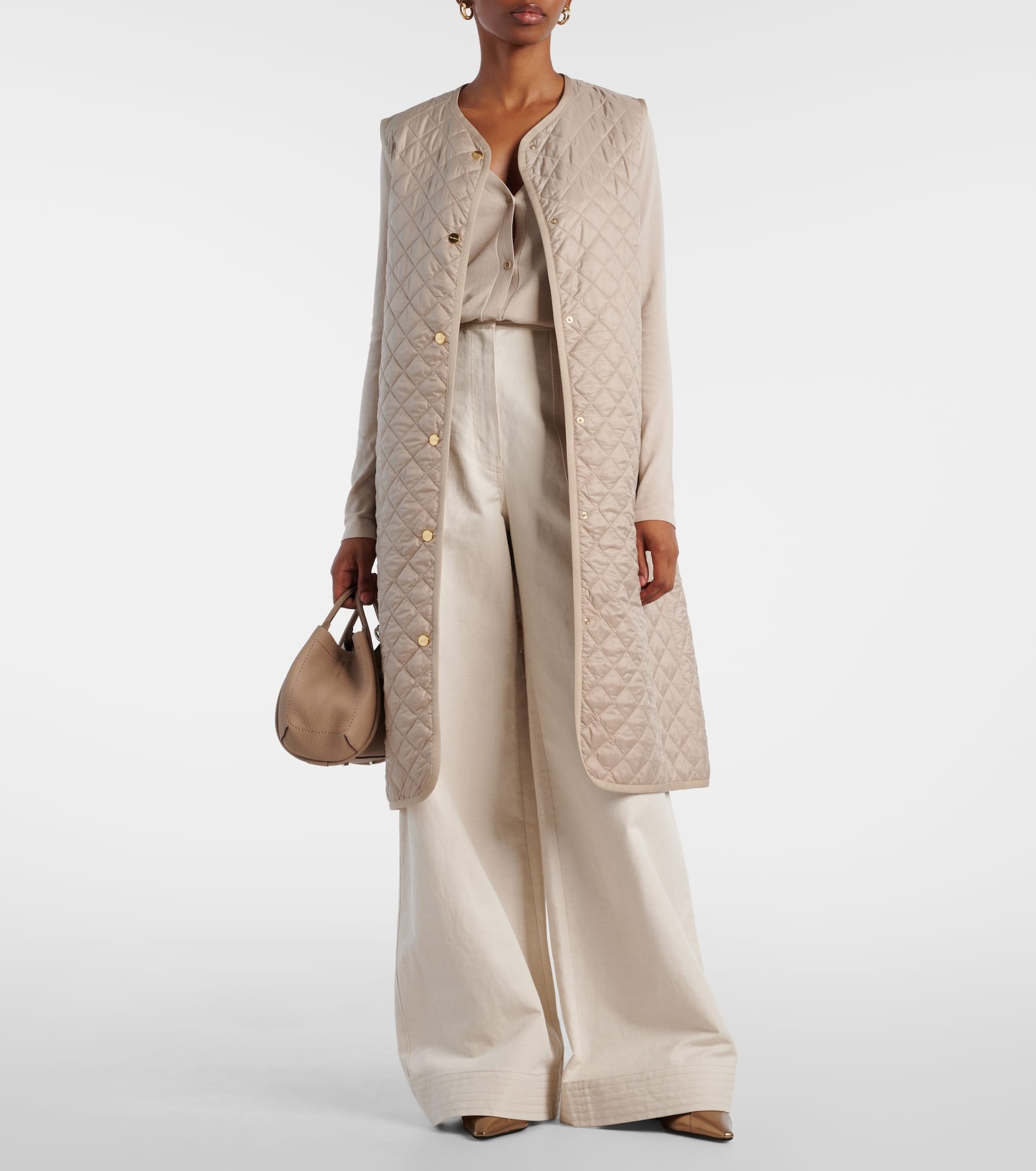 Lauren belted quilted vest - 2