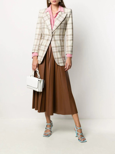 MSGM polished finish skirt outlook