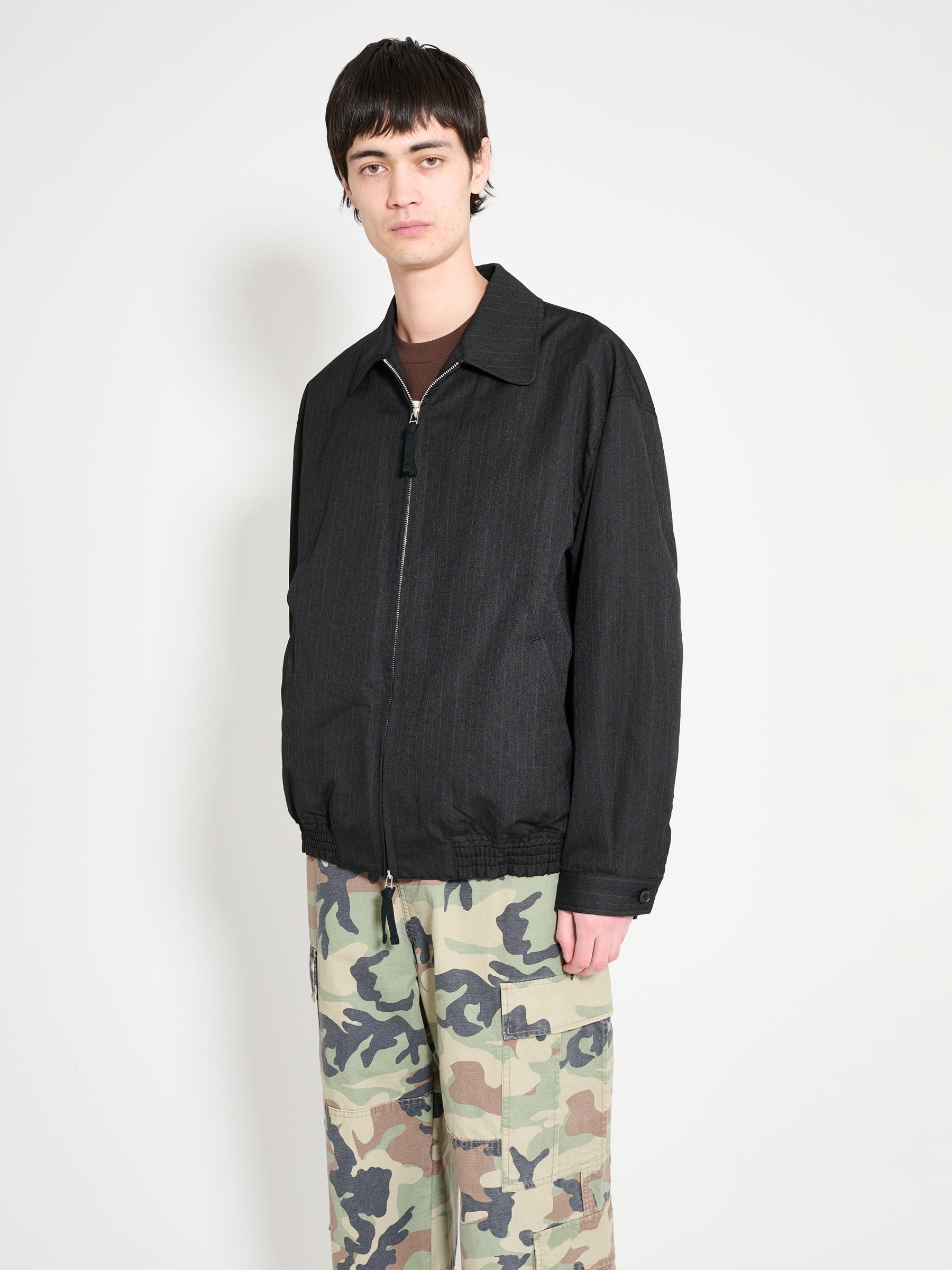 COMME DES GARÇONS HOMME ZIP JACKET BLACK STRIPE - 2