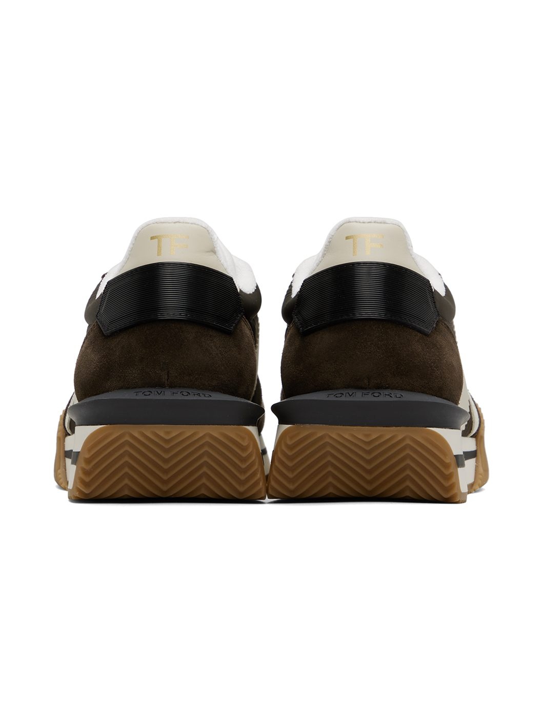 Brown & Off-White James Sneakers - 2