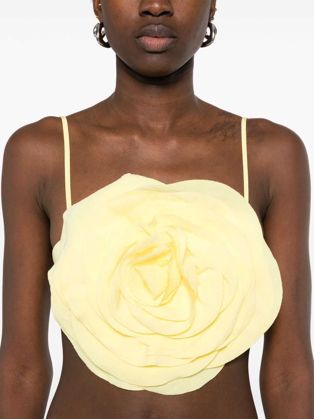 floral-appliqué top - 5