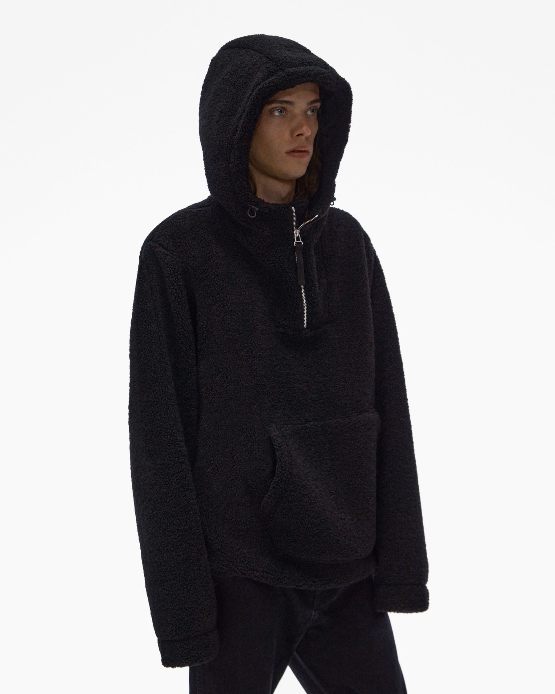 FLEECE HALF-ZIP HOODIE - 5