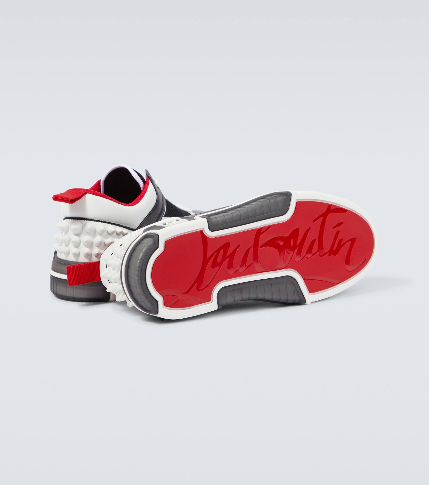 Astroloubi leather-trimmed sneakers - 7