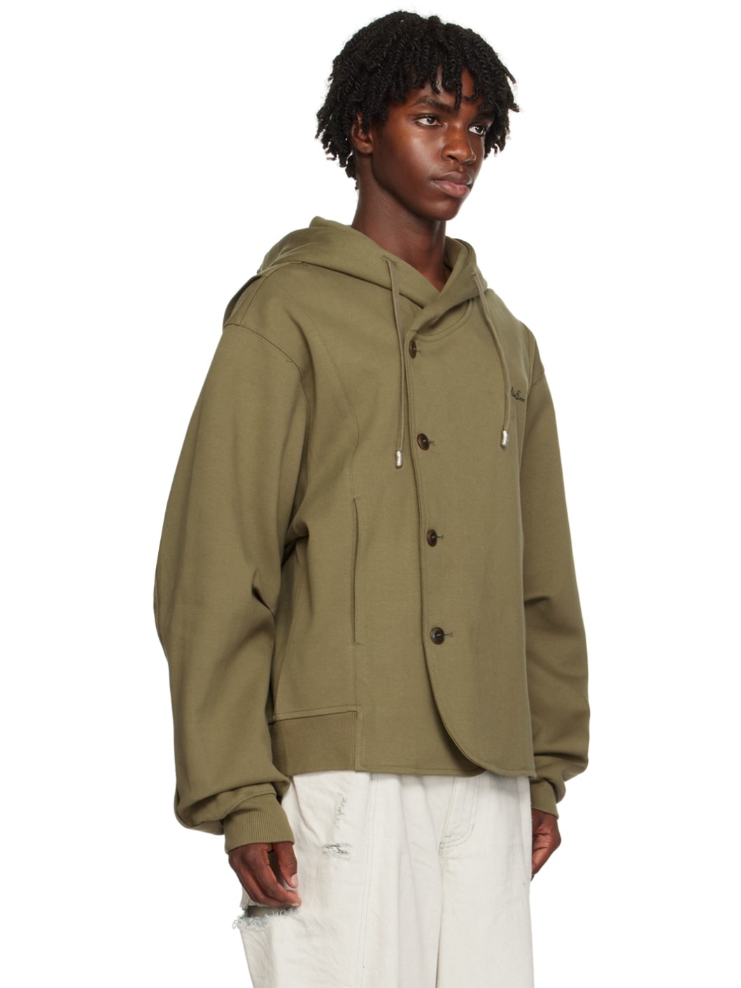 Brown Fluic Hoodie - 2