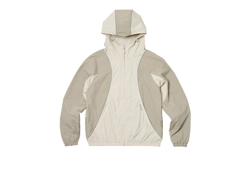 FONT ZIP SHELL JACKET STONE / GREY - 1