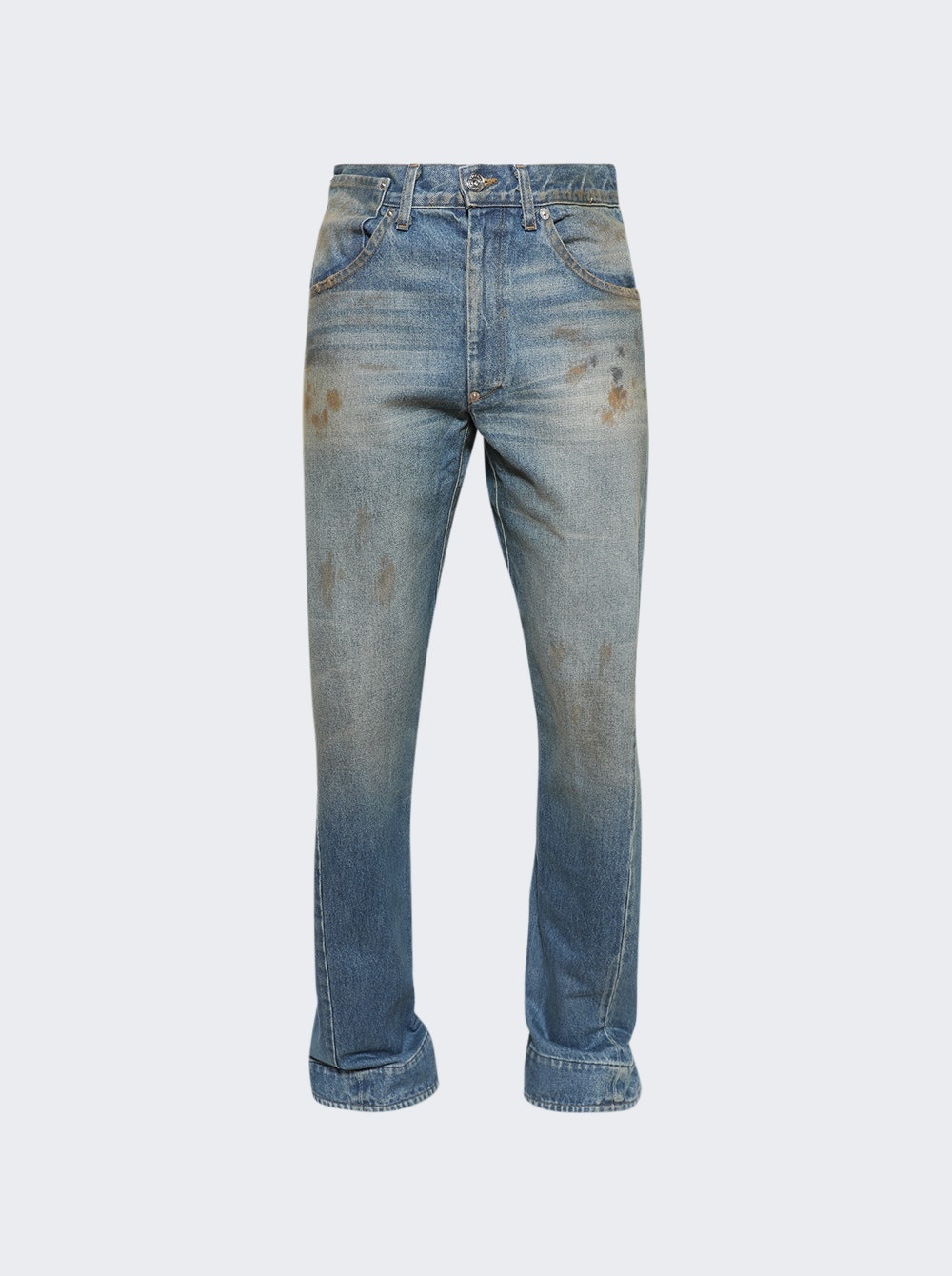 Zip Denim Jeans Indigo - 1