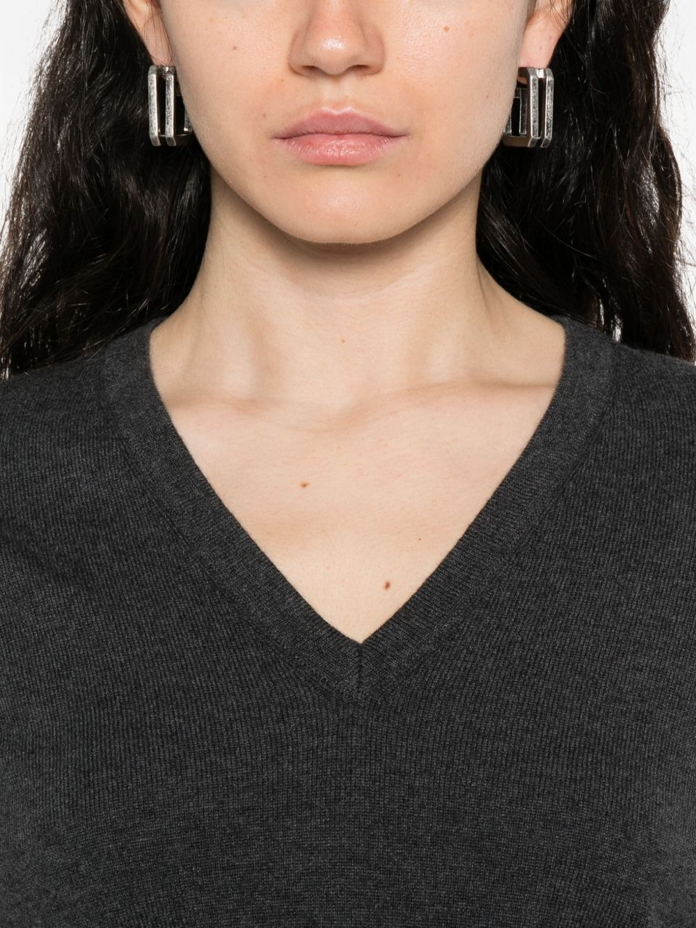 cashmere fine-knit jumper - 5