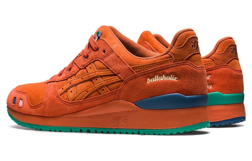 ASICS x Ballaholic Gel-Lyte III OG Sportswear Shoes 'Harvest Pumpkin Orange' 1201A941-800 - 4