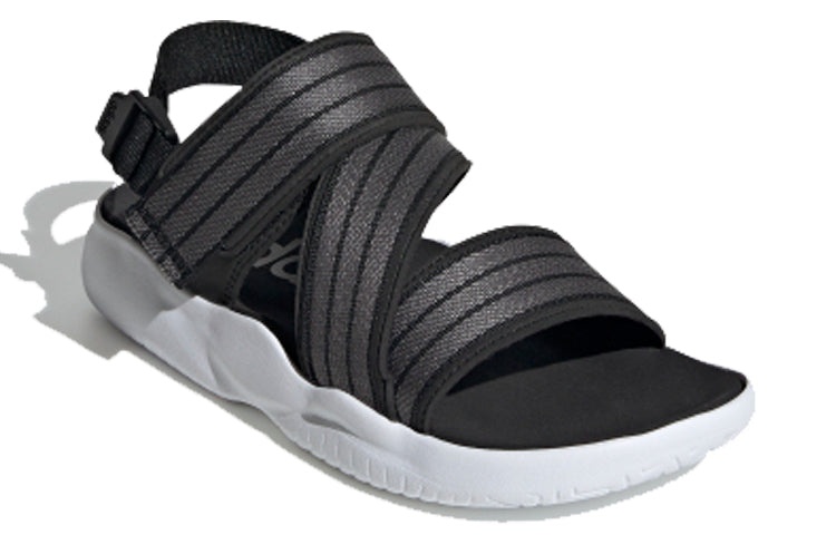 (WMNS) adidas 90s Sandal Velcro Casual Black Gray White Sandals 'Black Grey White' EG7647 - 2