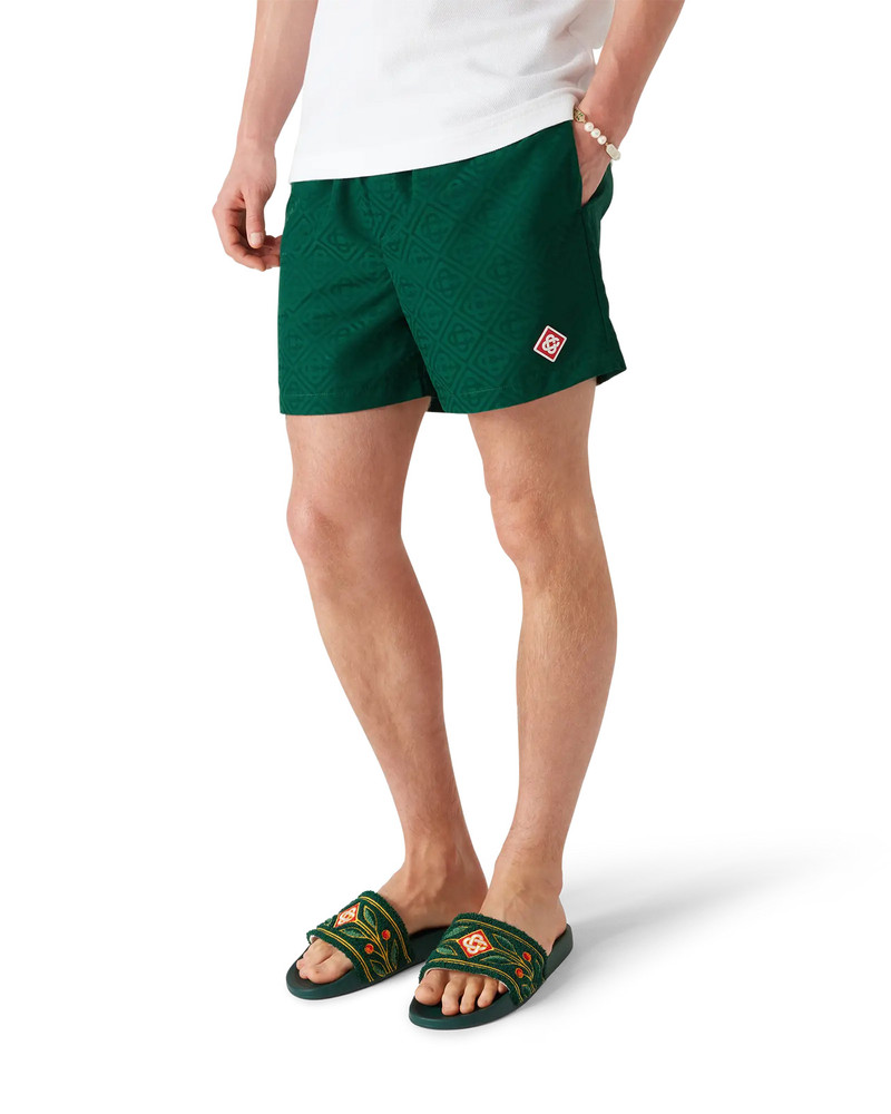 CASABLANCA Monogram Jacquard Swim Shorts outlook