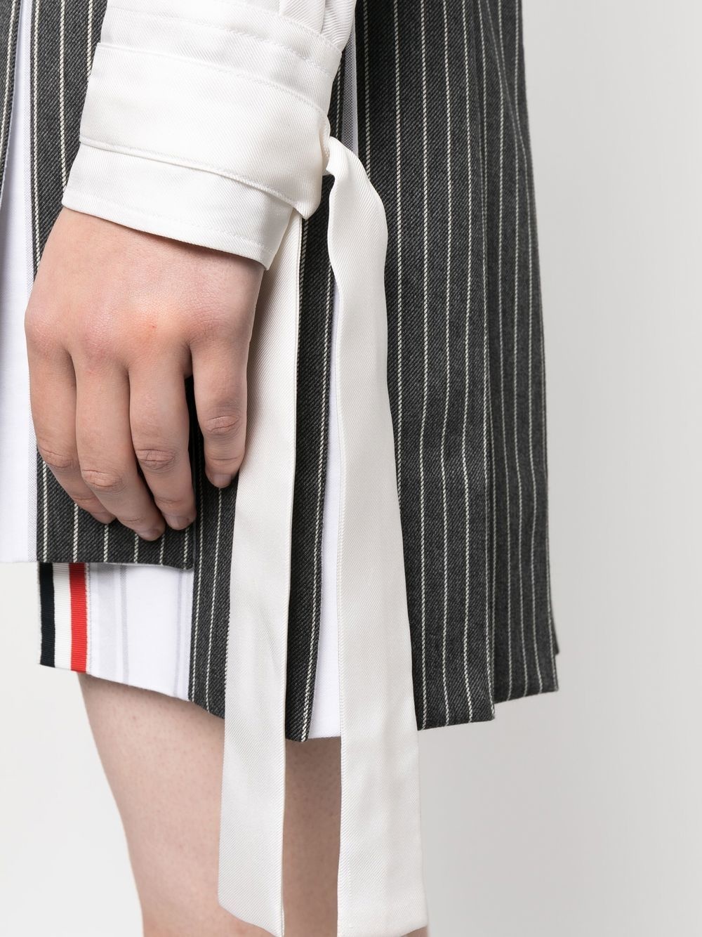 scarf-cuff detail shirt - 5