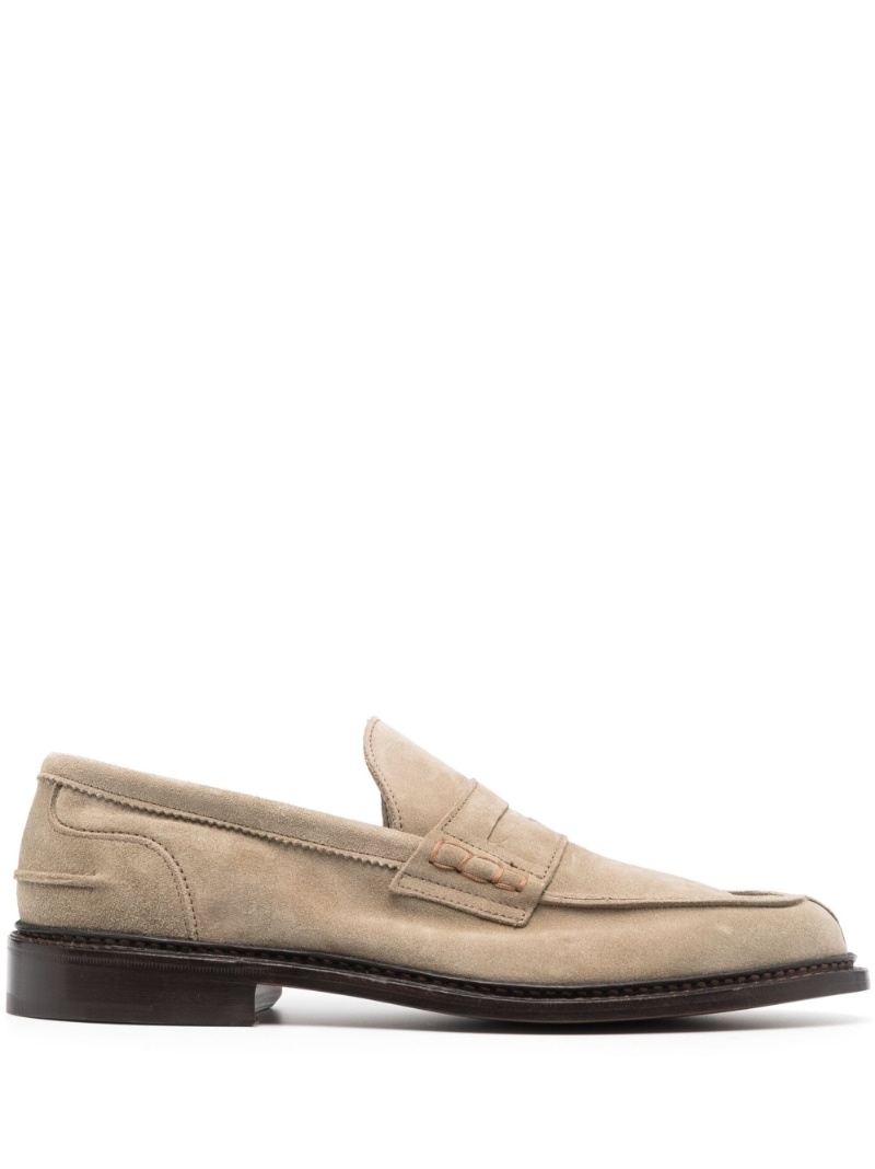 bluse narre Syd Tricker's almond-toe suede loafers | REVERSIBLE