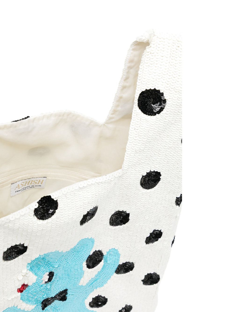 sequin-embellished tote bag 5