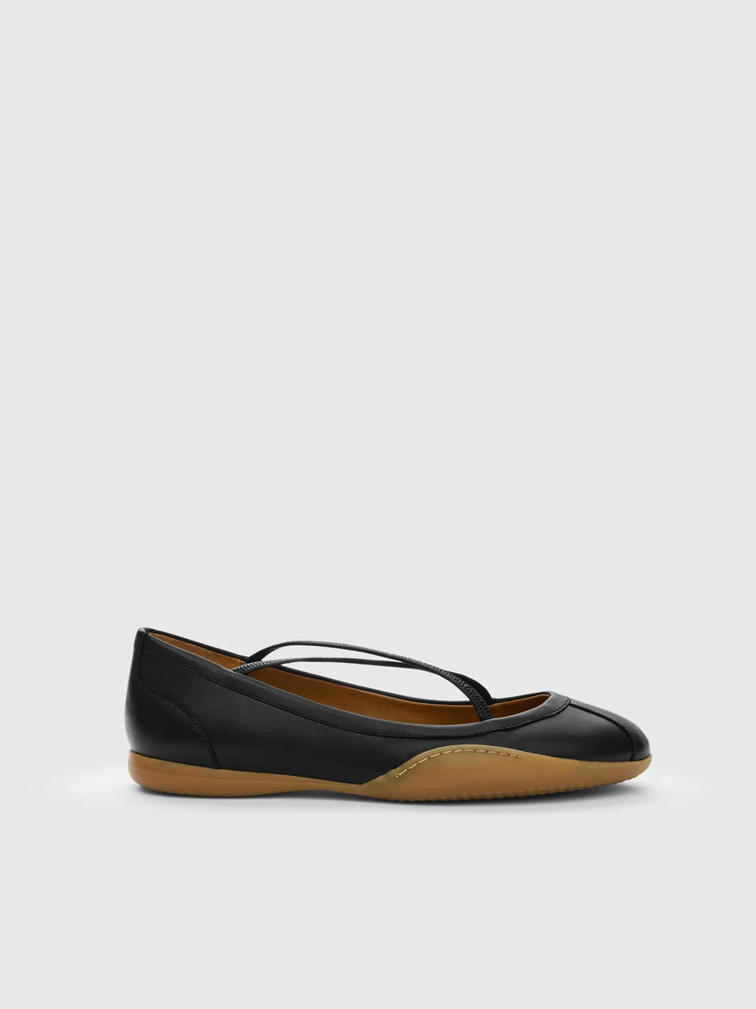 Sella Black Nappa Ballet flats - 1