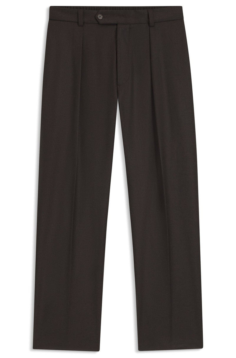 BECKHAM X BOSS RELAXED-FIT TROUSERS IN VIRGIN WOOL 1