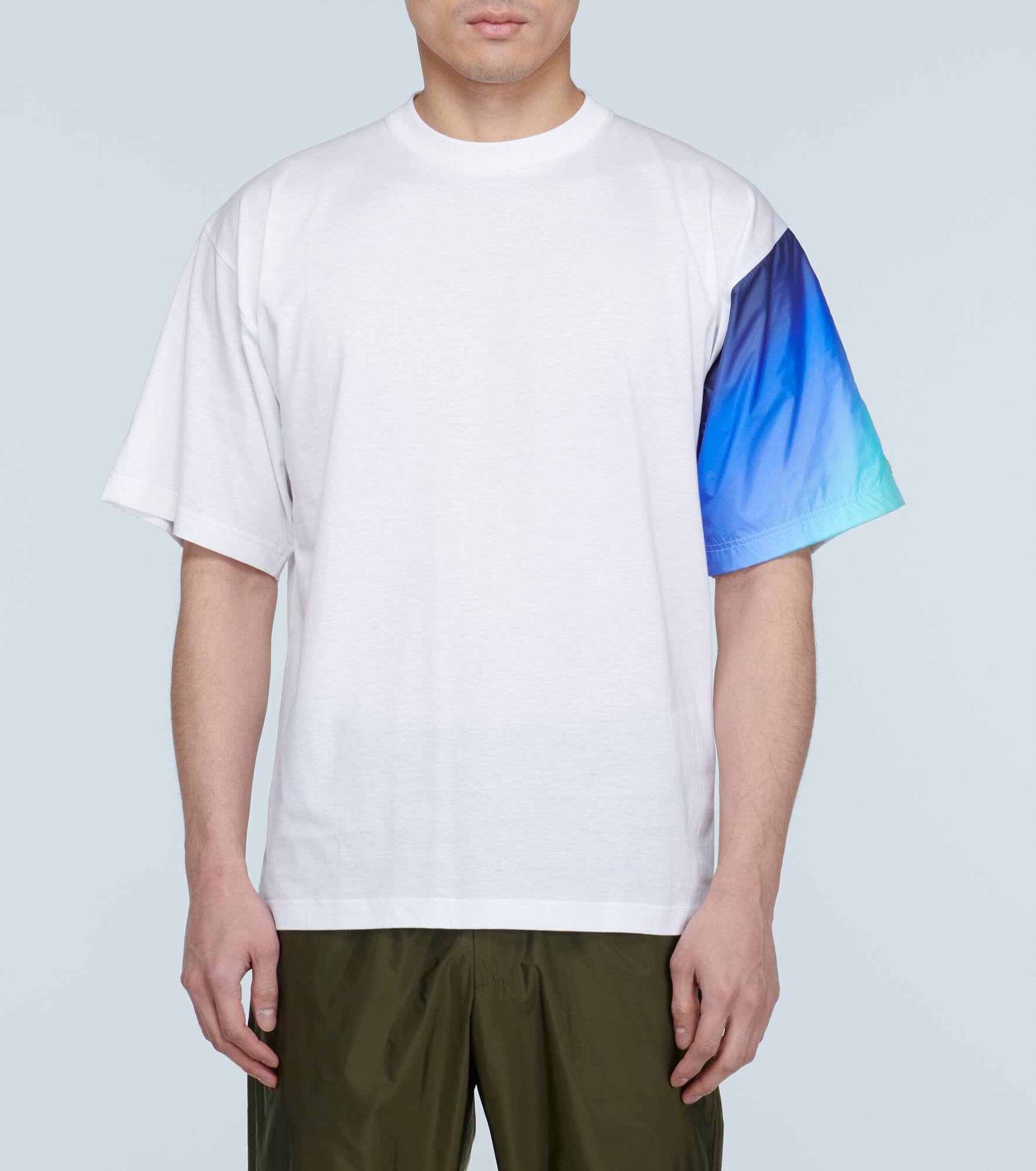 contrast-sleeve T-shirt - 4