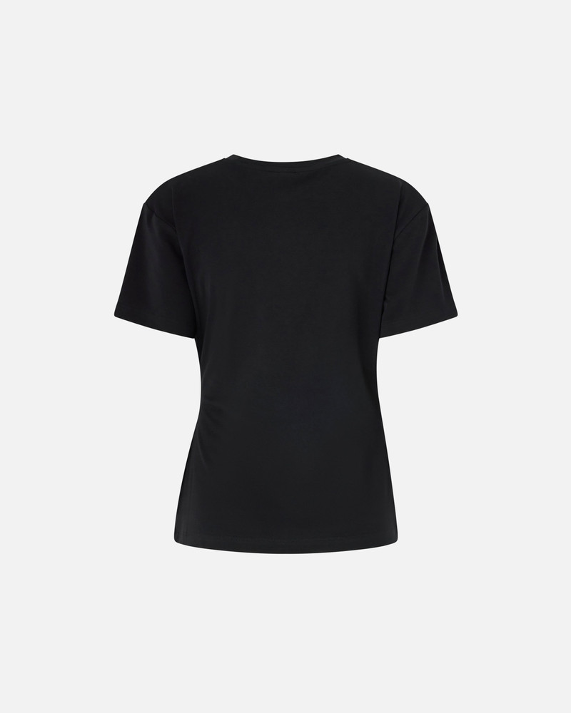PINKO T-SHIRT WITH DRAPING AND GOLD DETAIL outlook