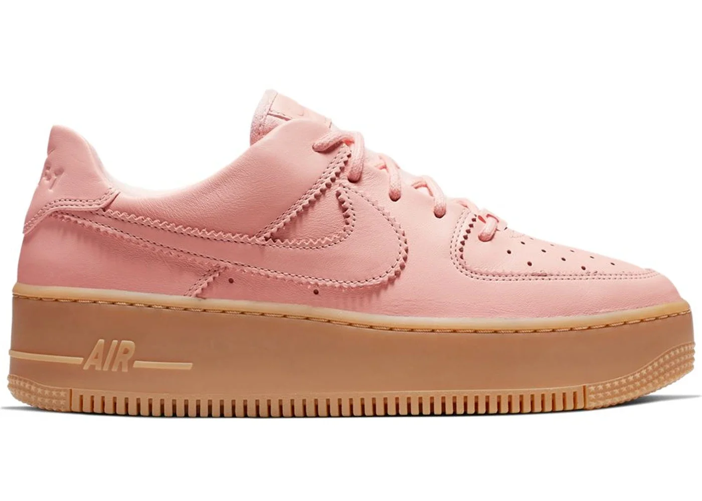 Nike Air Force 1 Sage Low LX Washed Coral Gum (Women's) - 1