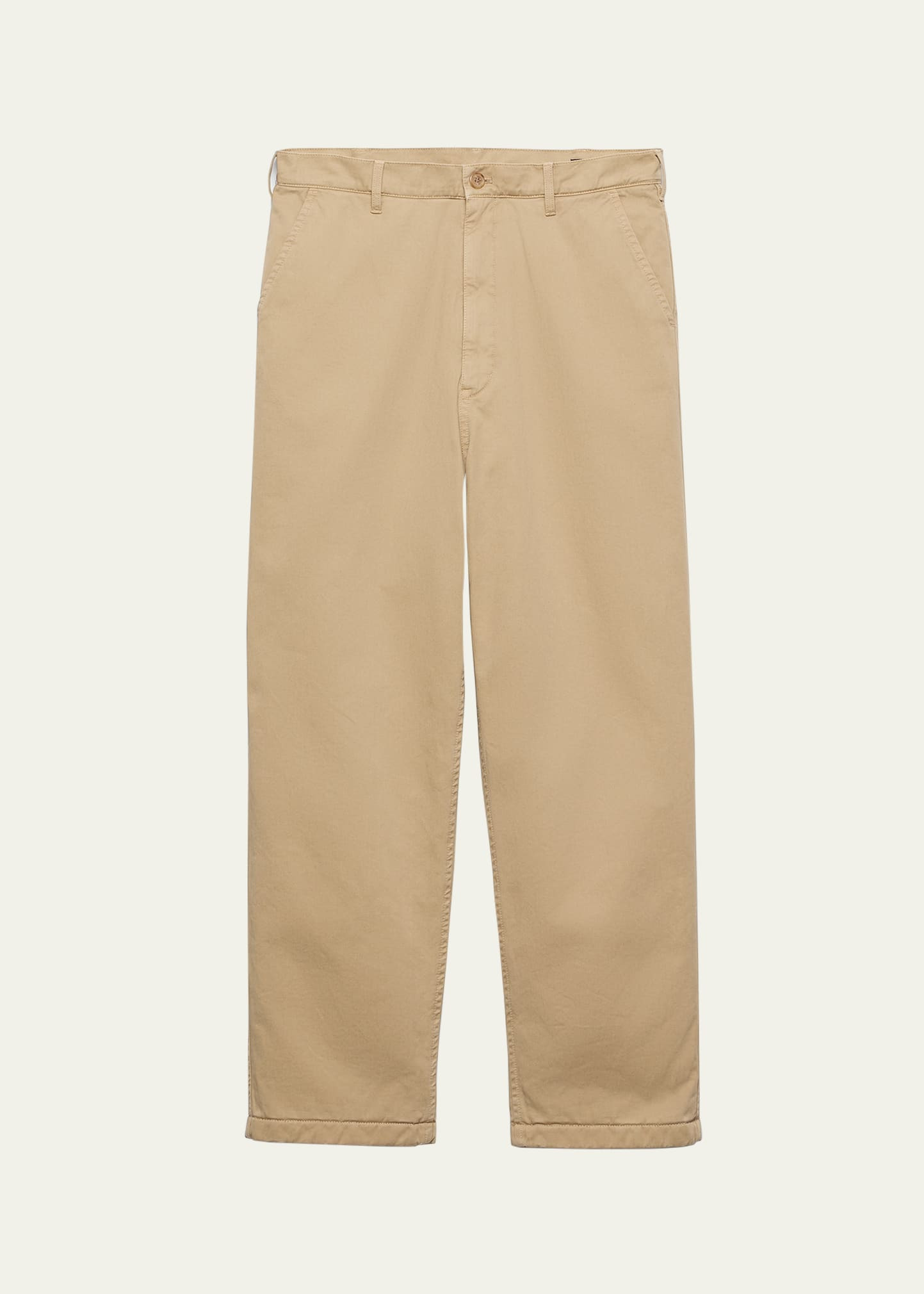 Men's Cotton Gabardine Flat-Front Pants - 1