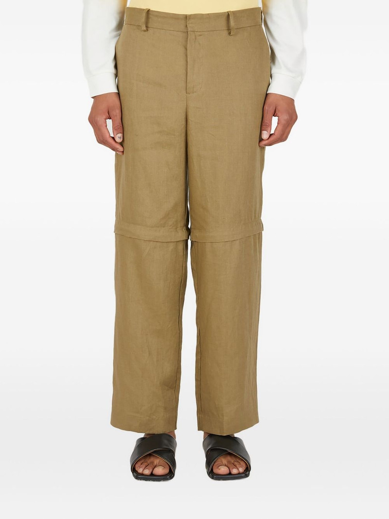 detachable-leg linen trousers 1