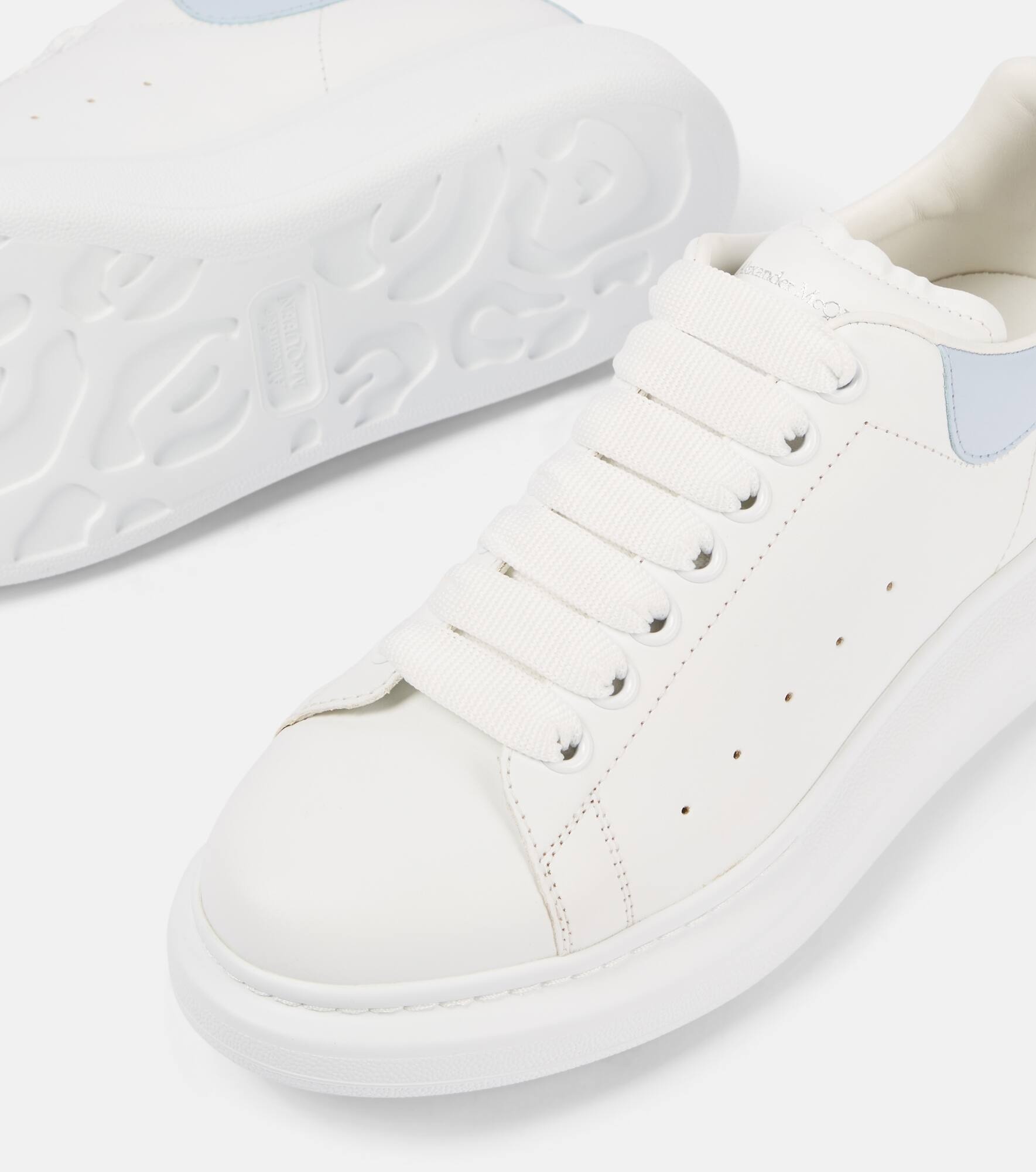 Oversized leather sneakers - 5