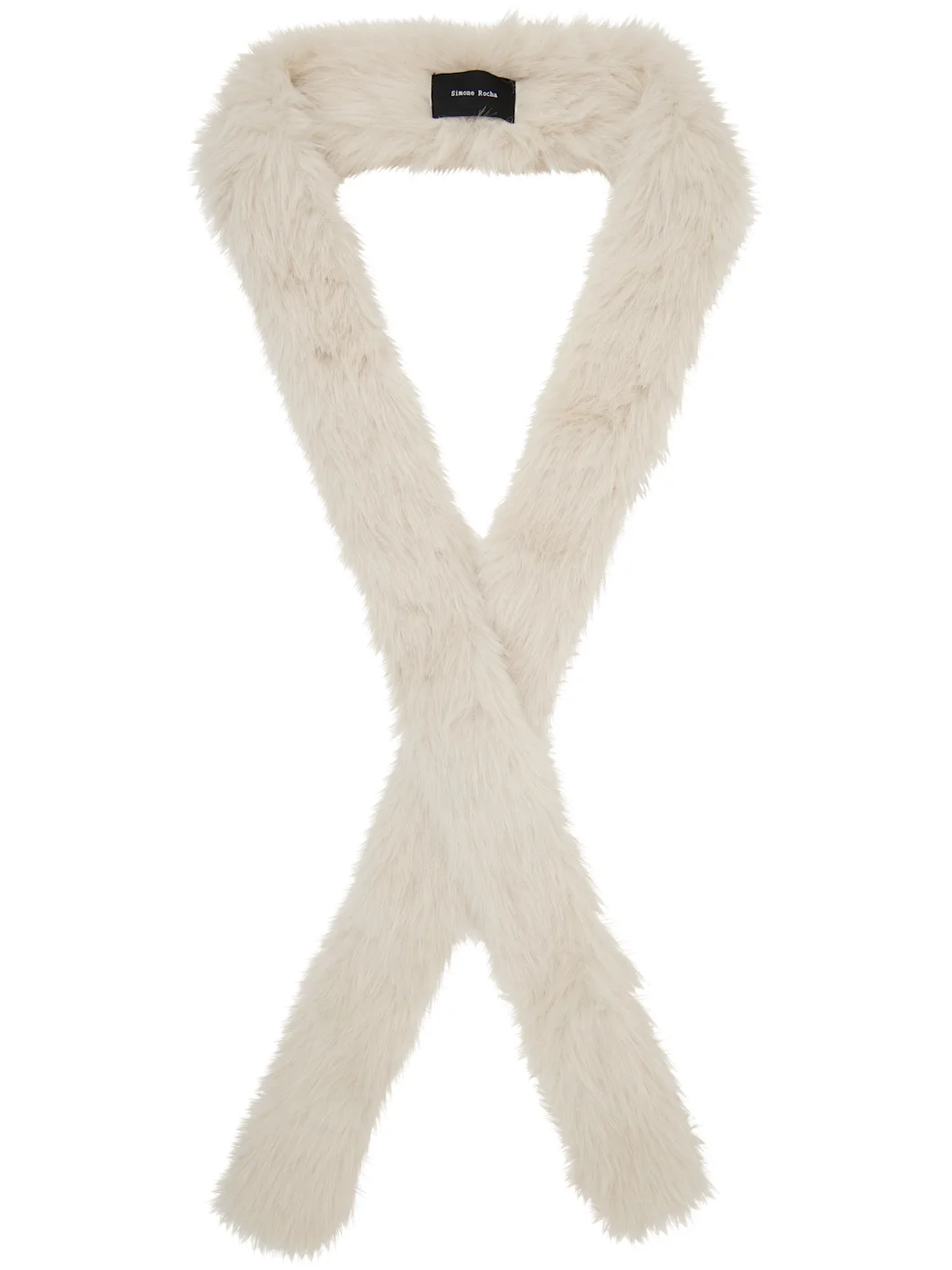 Off-White Skinny Faux Fur Scarf - 1