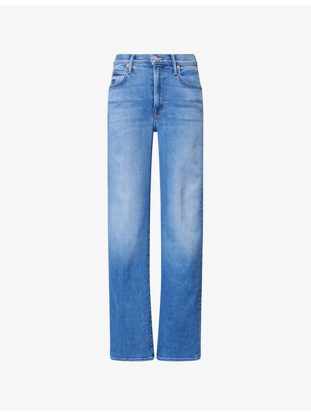 The Kick It High-Rise Straight-Leg Denim-Blend Jeans - 1