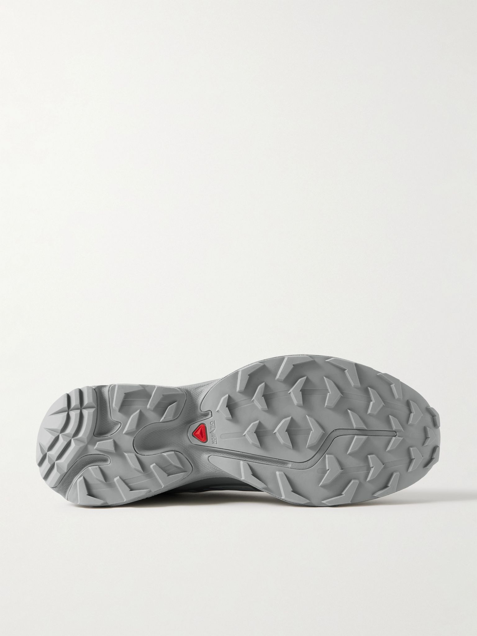 XT-6 Rubber-Trimmed Mesh Sneakers Gray - 3