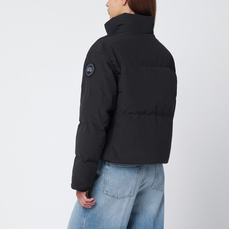 Canada Goose Black Cropped Jacket Grandview Black Label Women - 2