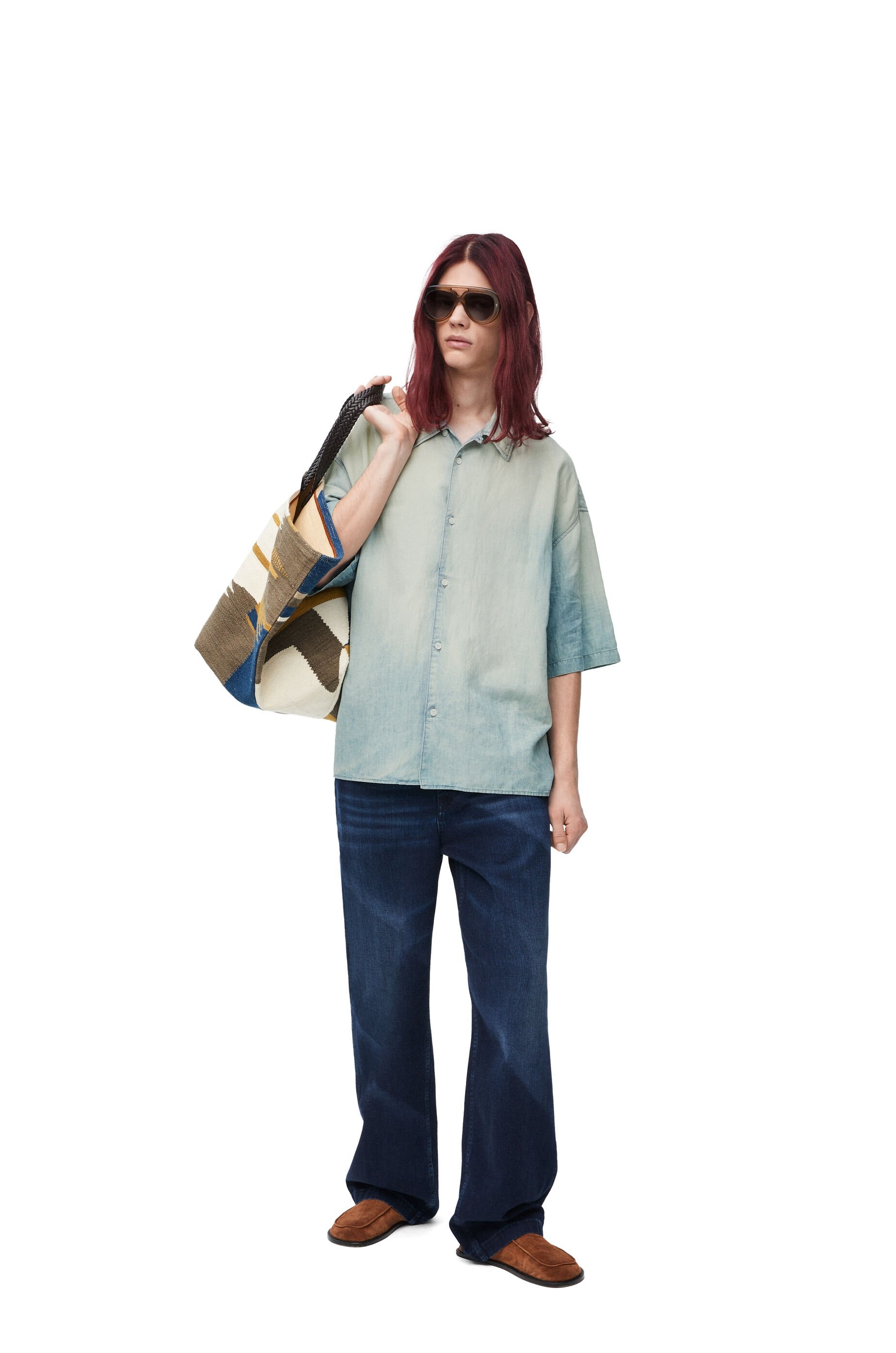 Short sleeve shirt in cotton and linen - 2