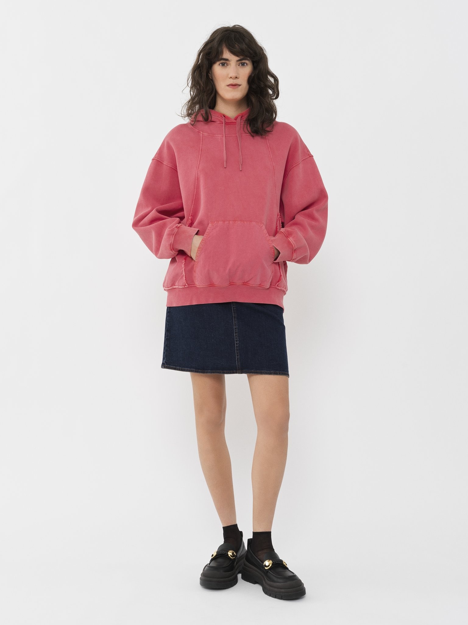 OVER-WASHED HOODED SWEATER - 7