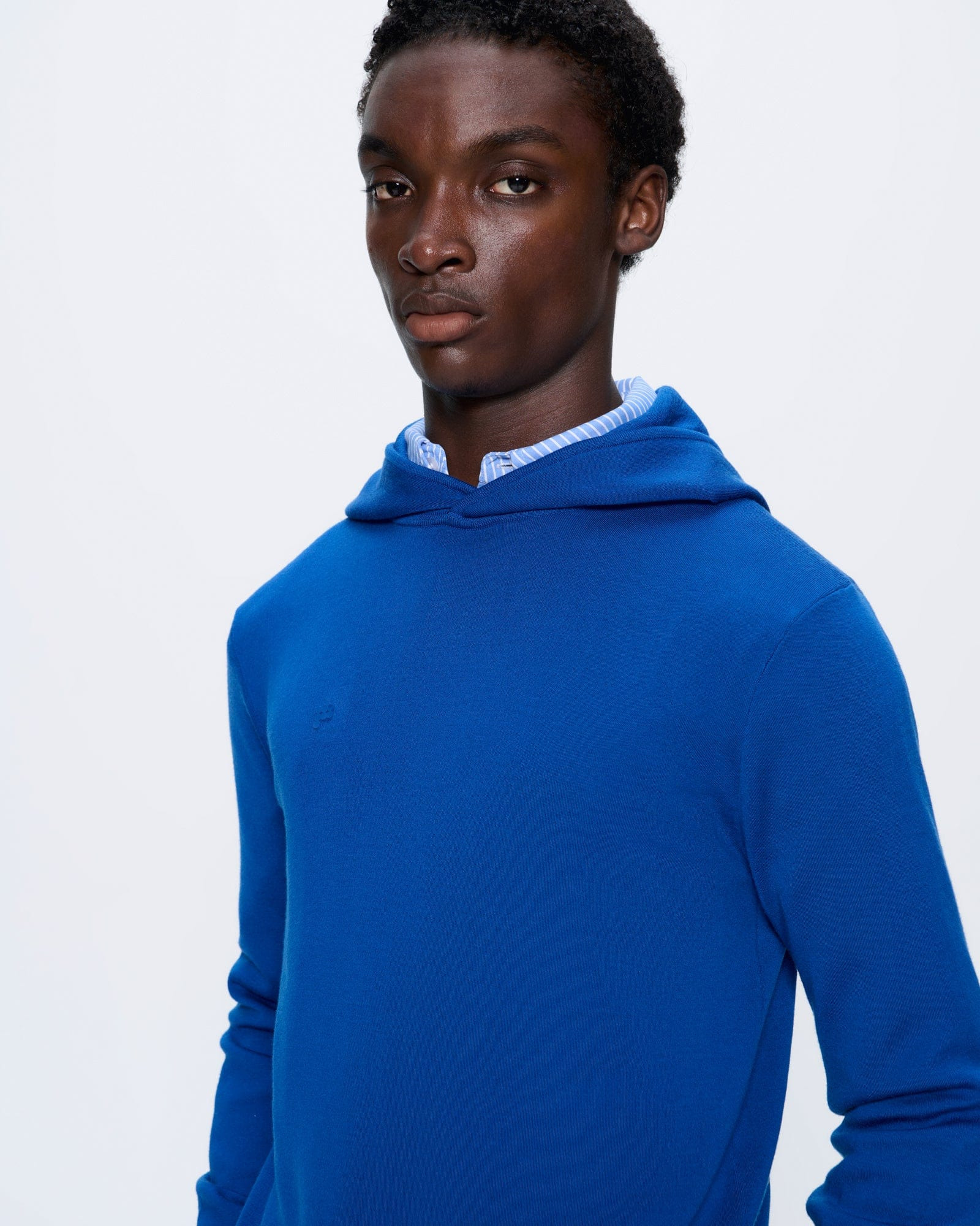 Mens DNA Regenerative Merino Wool Hoodie - Earth Blue - 4