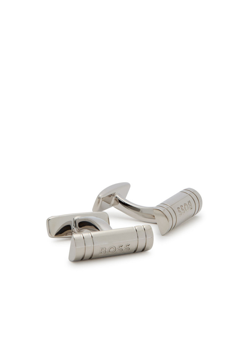 BOSS Boss Logo-engraved Cufflinks and tie Clip set outlook