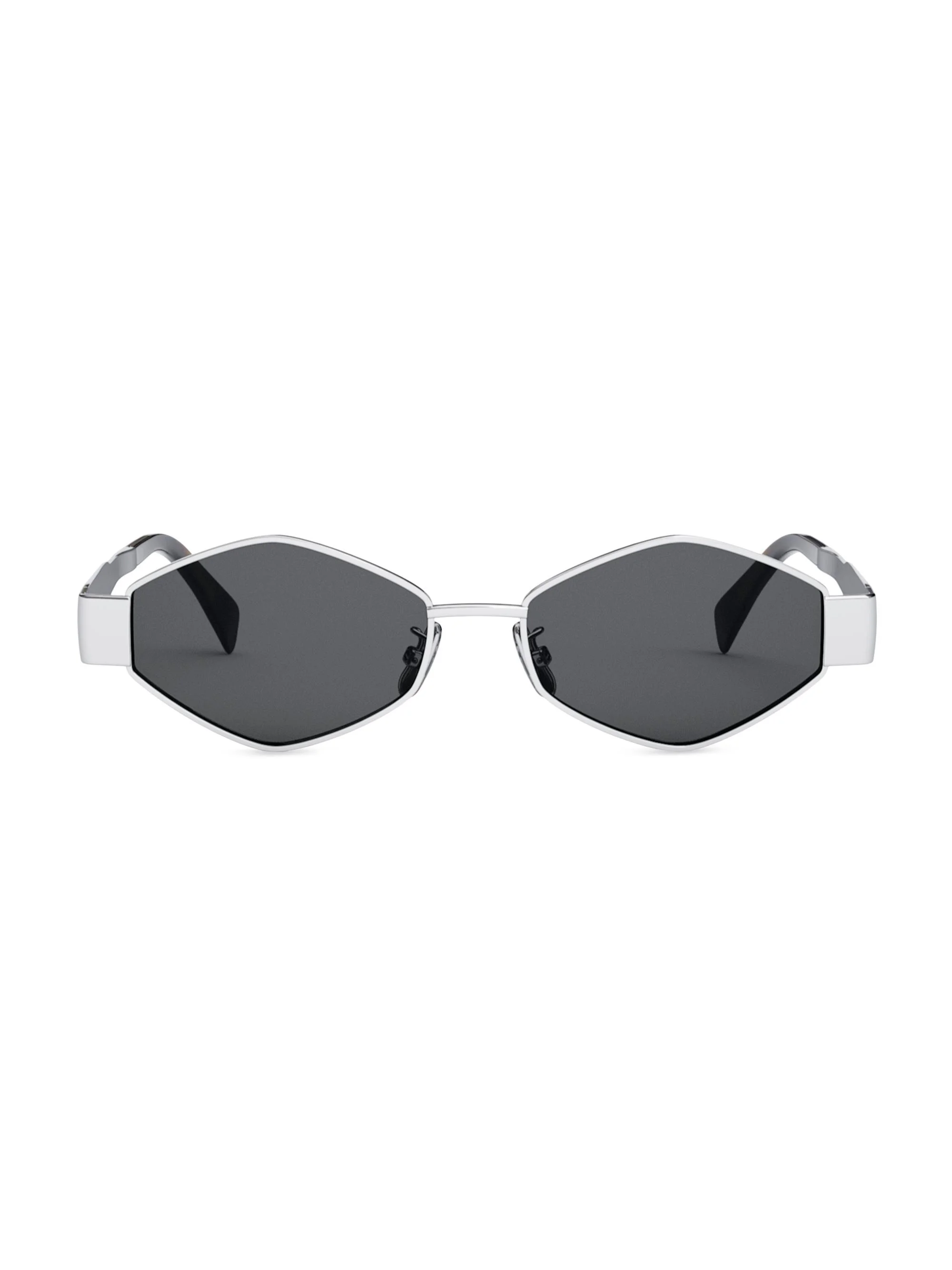 Women's Metal Triomphe 54MM Geometric Sunglasses - Shiny Palladium - 1