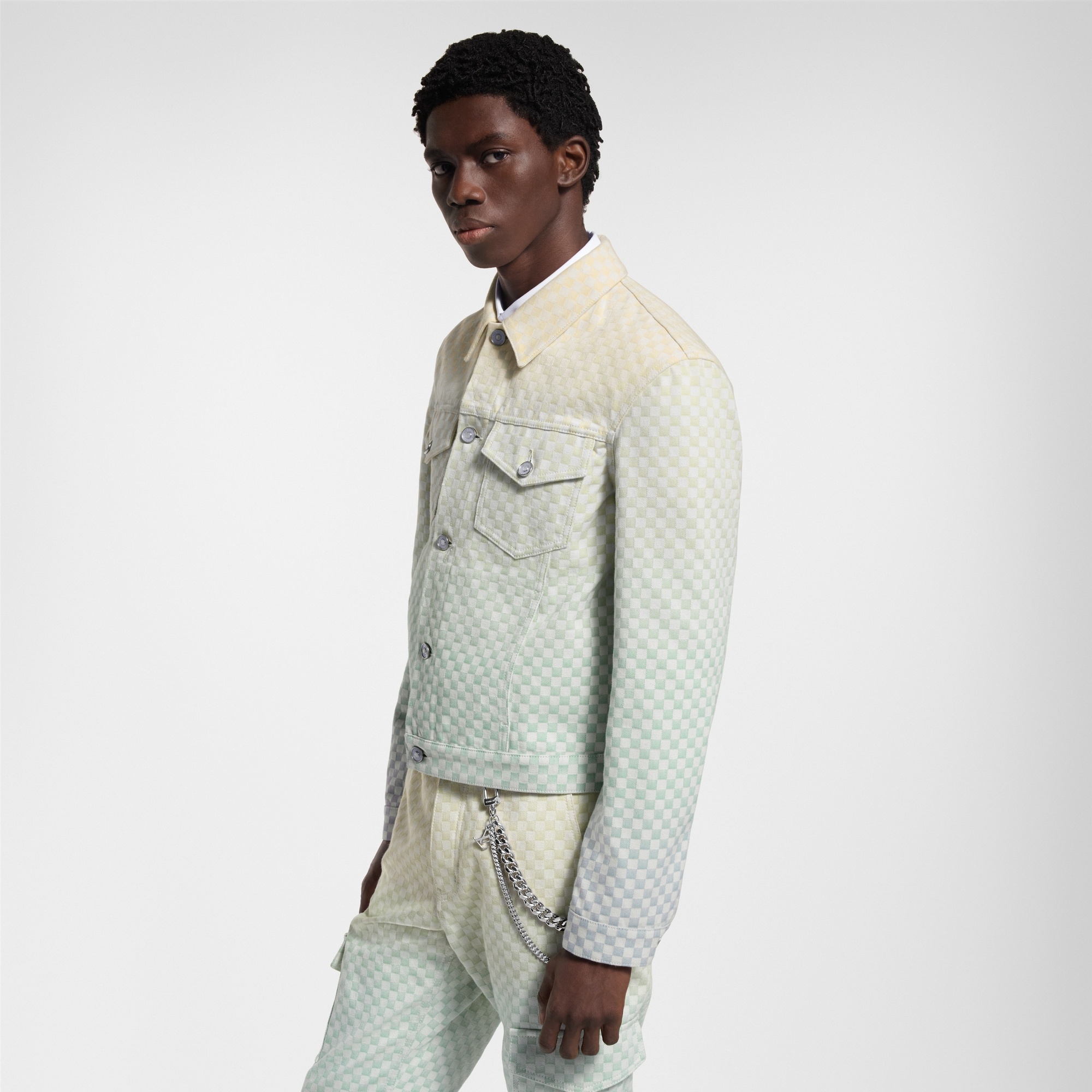 Damier Gradient Jacquard Denim Jacket - 2