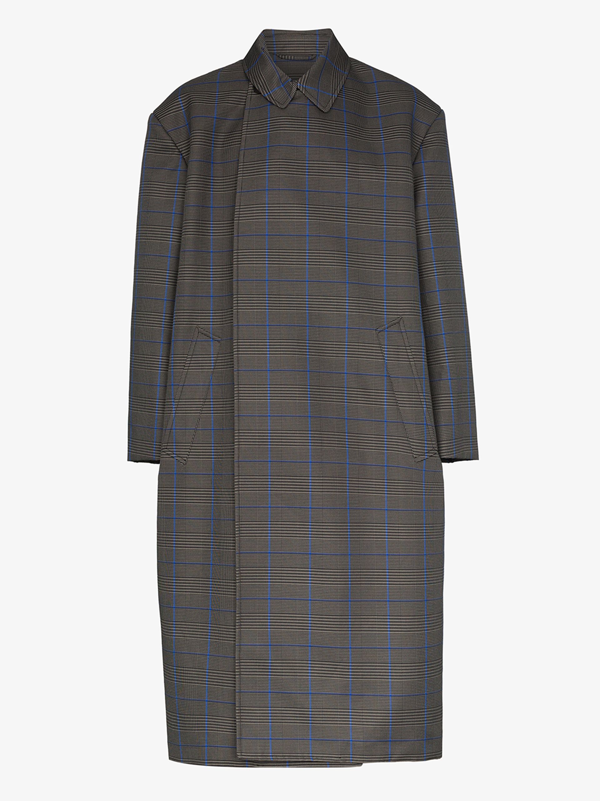BALENCIAGA Oversized flap check coat | REVERSIBLE 