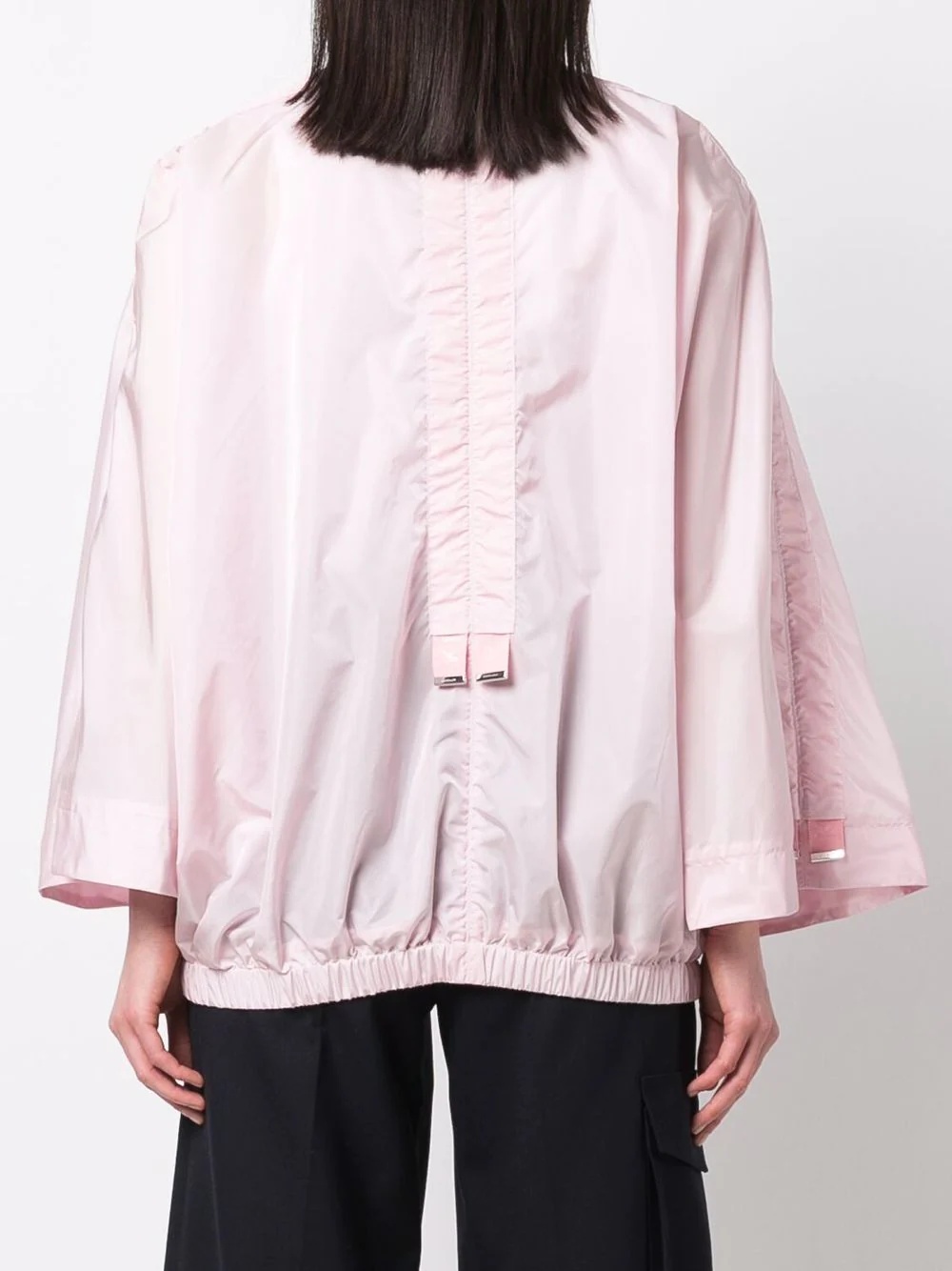 wide-sleeve bomber jacket - 4